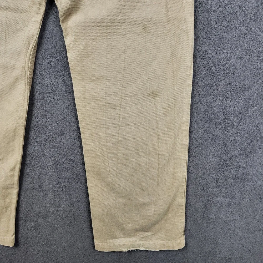 Gramicci G1 Vintage Series Pants Mens 36x32 Khaki Cotton Canvas Climbing No Belt